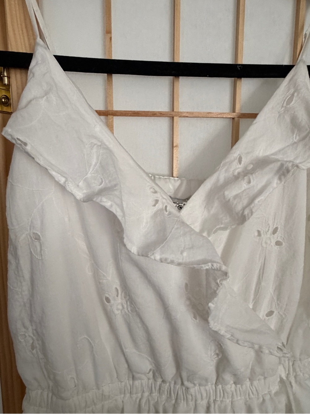 Express White Embroidered Ruffled Sundress - Picture 4 of 7